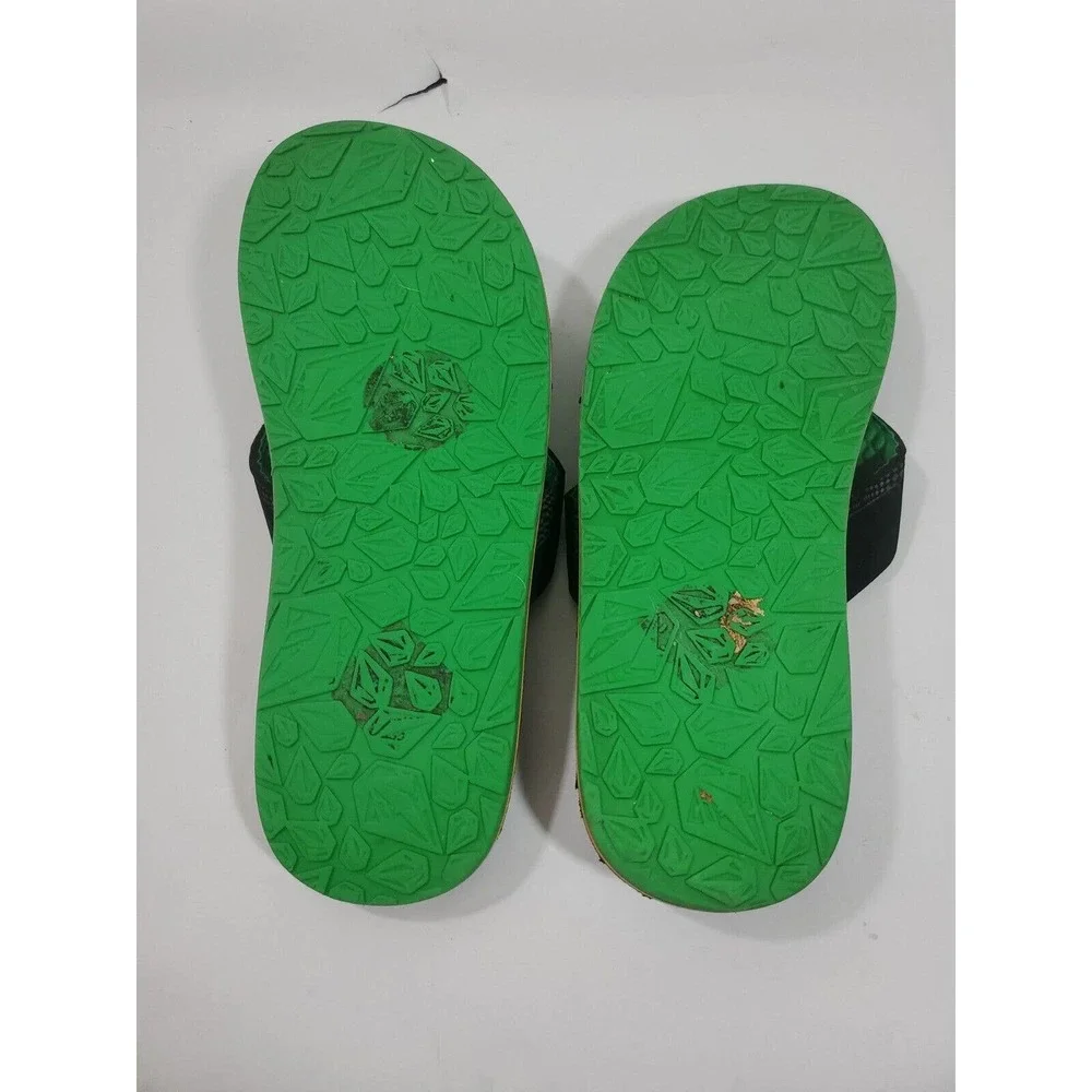 Volcom Men's Victor Flip-Flop Thong Sandals Summer Beach Pool Black Sz 9?